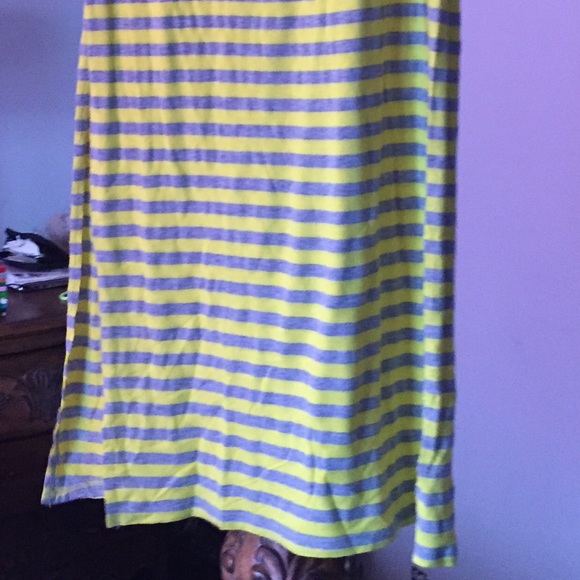Yellow and Grey Maxi Shirt - Medium - Picture 4 of 4